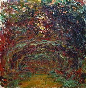 Die Rosen-Allee in Giverny.