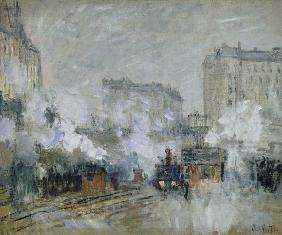 Exterior of the Gare Saint-Lazare, Arrival of a Train