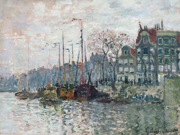 Blick auf die Prins Hendrikkade und die Kromme Waal in Amsterdam