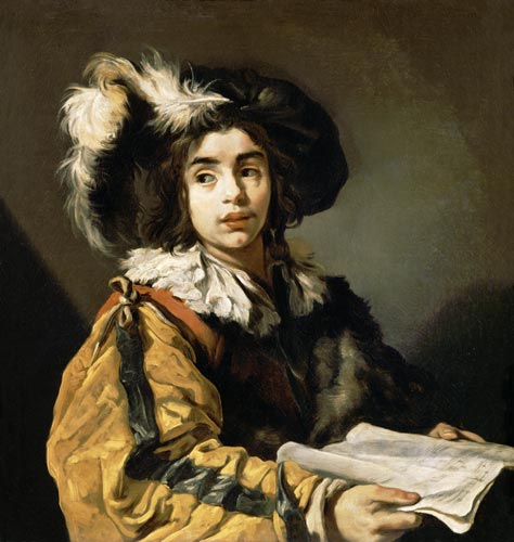 The Young Singer von Claude Vignon