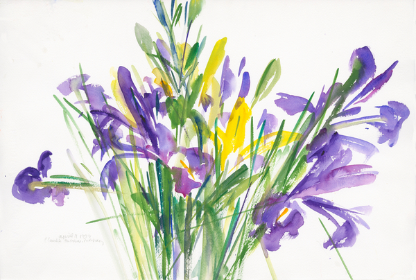 Irises von Claudia Hutchins-Puechavy