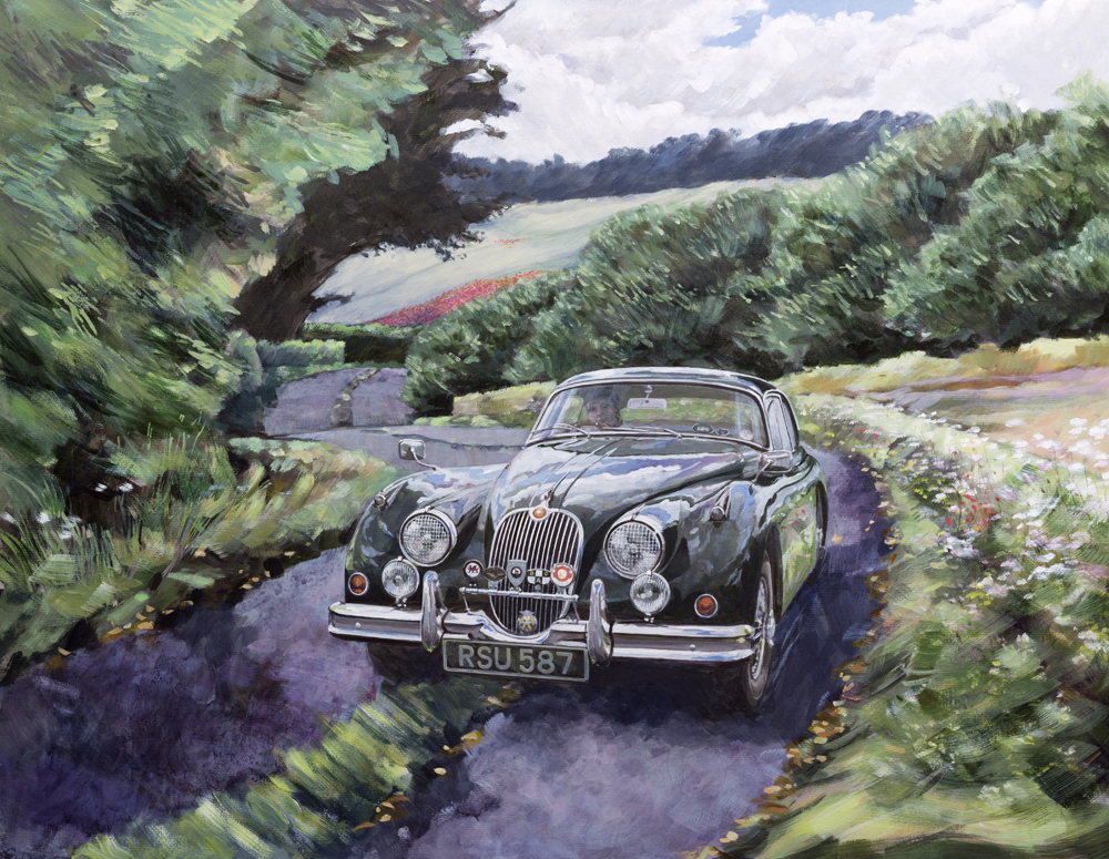 Jaguar XK150 Cruising von Clive  Metcalfe