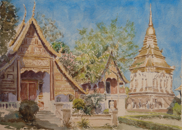 878 Wat Chiang Man, Chiang Mai von Clive Wilson