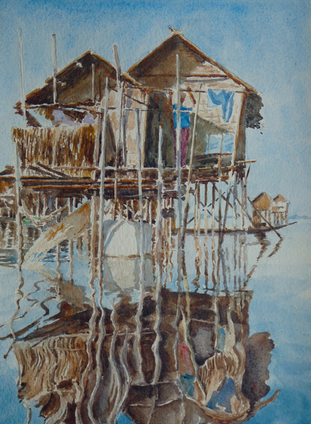 906 Pauk Pa Village (3) von Clive Wilson