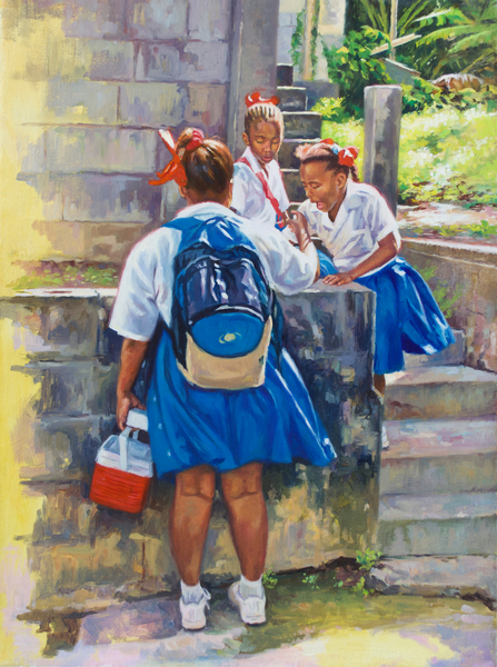 Schoolgirl Banter von Colin Bootman