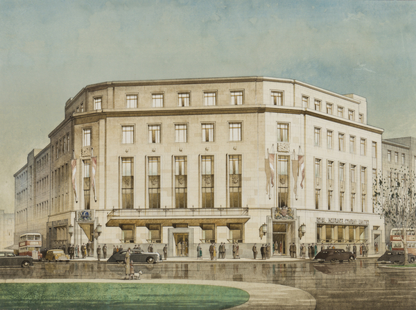 The Royal Insurance Company, Plymouth, designed by design by Thomas Smith Tait von Cyril Farey