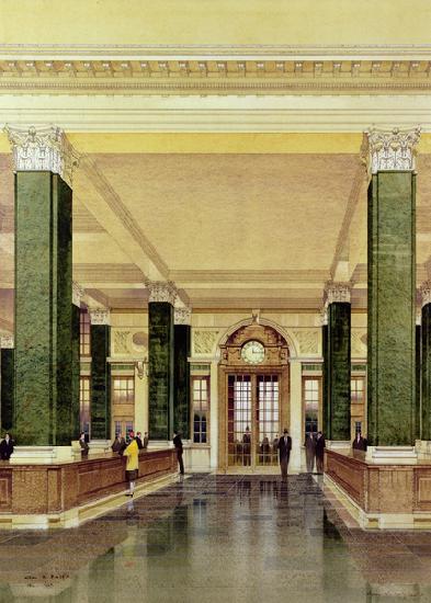 Interior of the Midland Bank, London