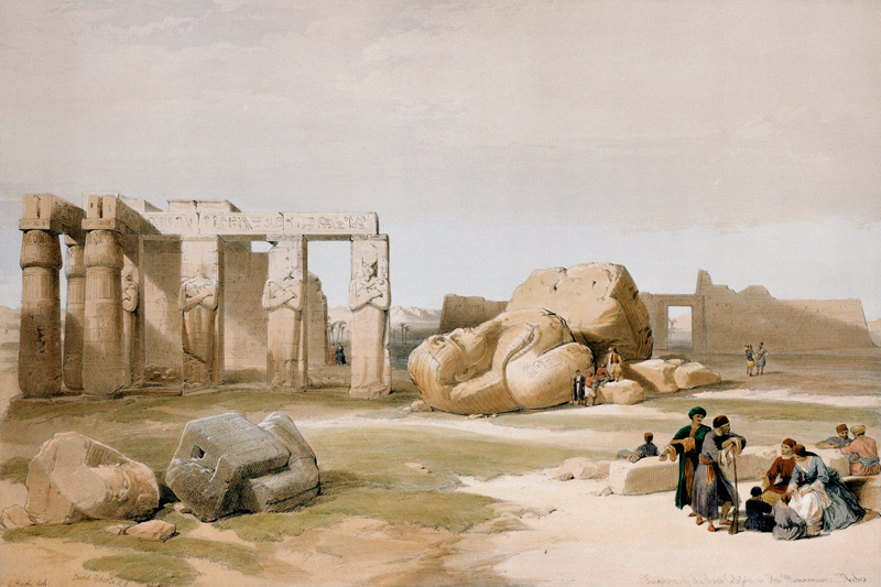Theben, Ramesseum von D. Roberts