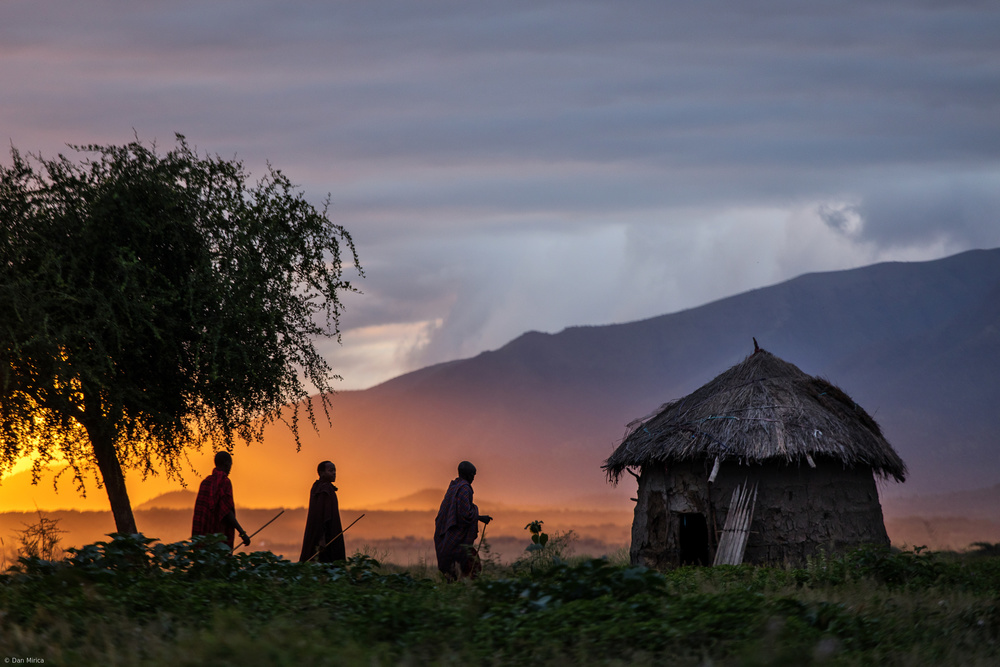 Masai Village von Dan Mirica