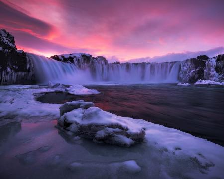 Godafoss Dramatic Evening
