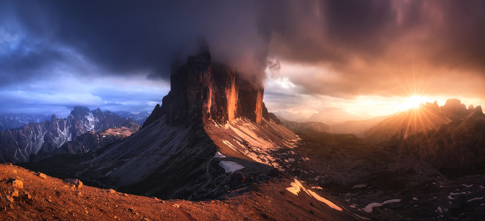 Golden Drama in the Dolomites von Daniel Gastager