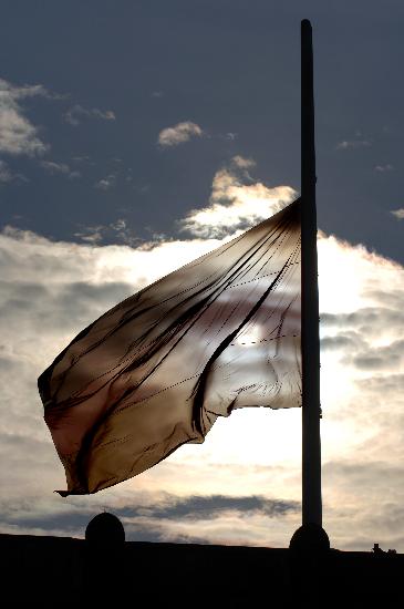 Trauerbeflaggung auf Reichstagsgebäude von Daniel Karmann