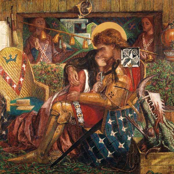 Die Hochzeit des Hl. Georg mit der Prinzessin Sabra von Dante Gabriel Rossetti