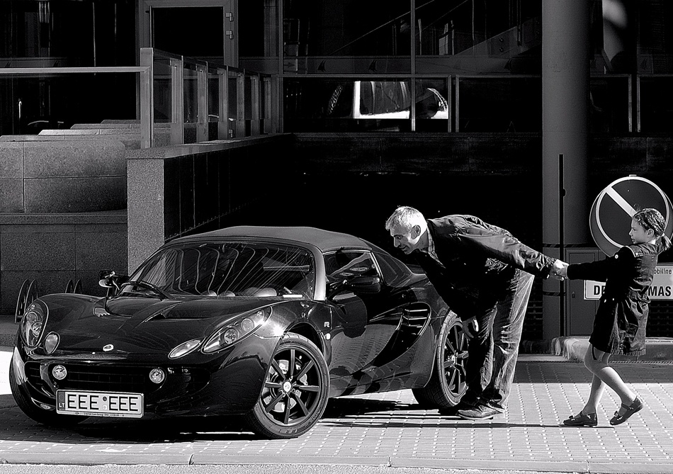 Daddy don\'t be such a kid, let\'s go! von Darius Grigaliunas