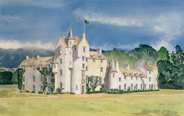 Ballindalloch Castle, 1995 (w/c)  von David  Herbert