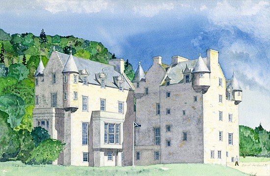 Castle Menzies, 1995 (w/c)  von David  Herbert