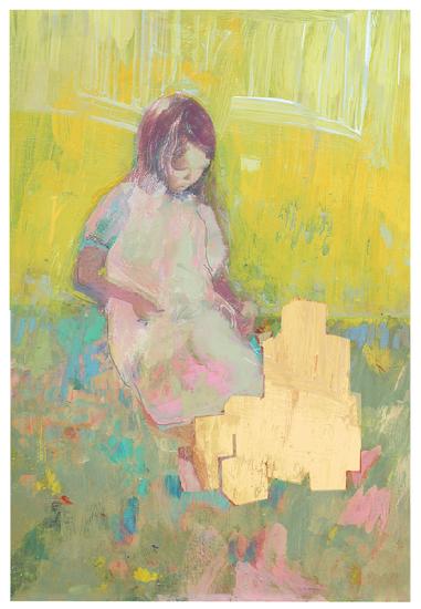 Girl and Building Blocks