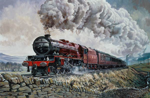 The Princess Elizabeth Storms North in All Weathers (oil on canvas)  von David  Nolan