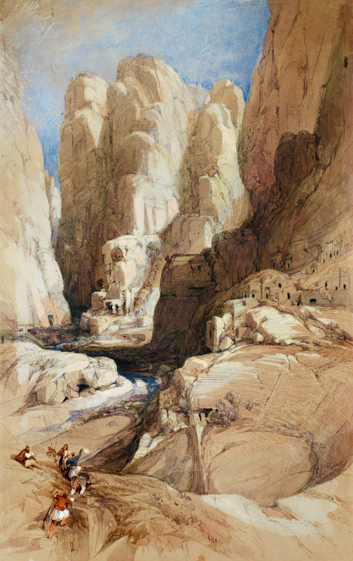 Entrance to Petra, Jordan von David Roberts
