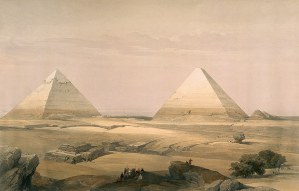 Giseh, Pyramiden von David Roberts