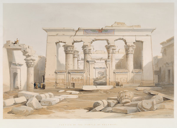 Assuan, Kalabscha-Tempel von David Roberts