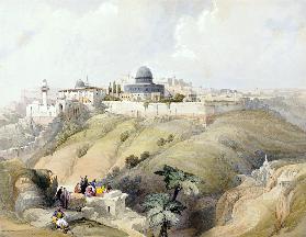 Blick auf Jerusalem. 