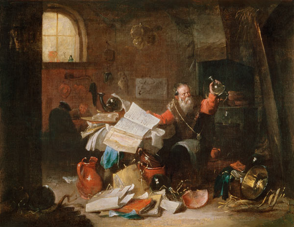 Der Alchemist von David the Elder Teniers