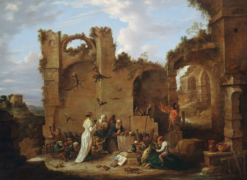 The Temptation of St. Anthony (oil on canvas) von David the Younger Teniers