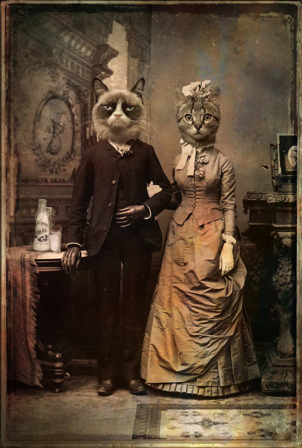 Cat Couple von DDiArte