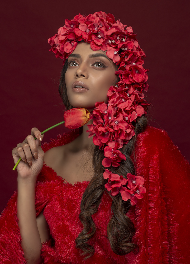 RED TULIP von DEBASISH CHATTOPADHYAY