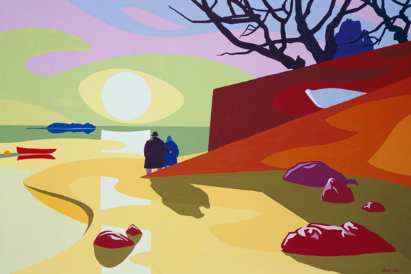 Tranquility, Jersey, 2003 (gouache on paper)  von Derek  Crow