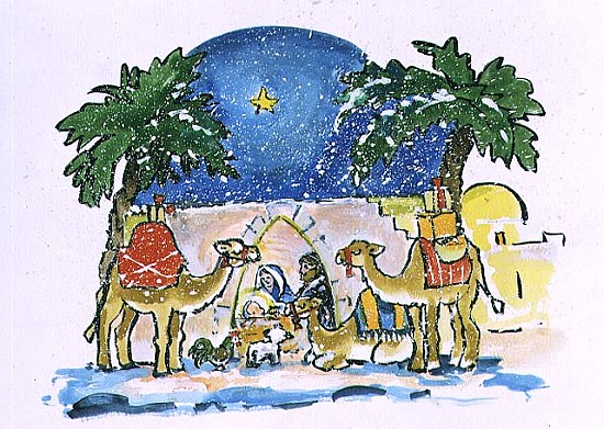 Nativity, 1996 (w/c)  von Diane  Matthes