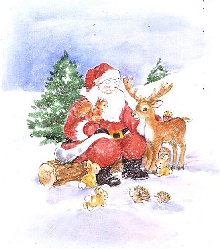 Santa and Friends  von Diane  Matthes