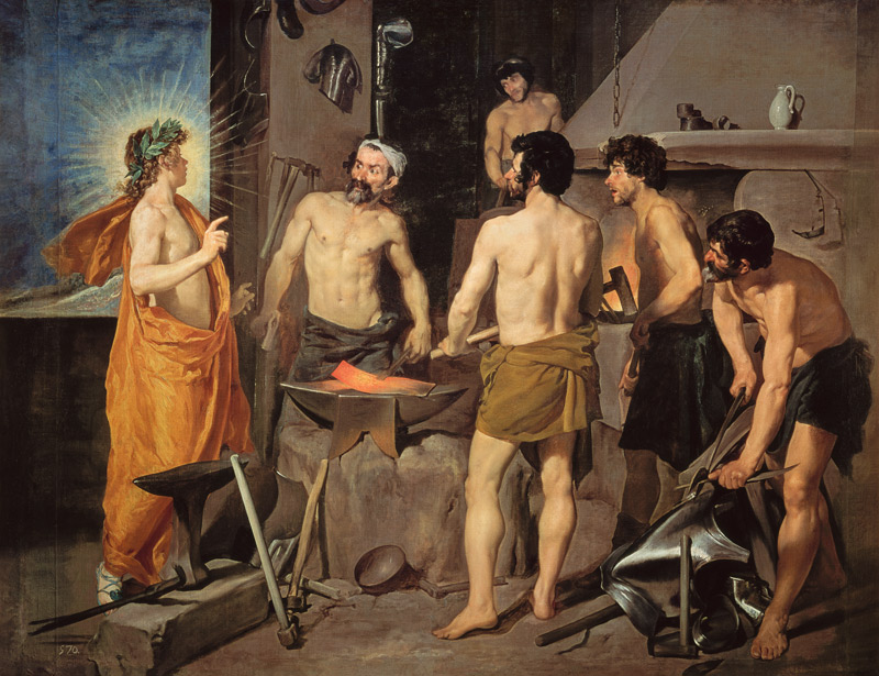 Die Schmiede Vulkans von Diego Rodriguez de Silva y Velázquez