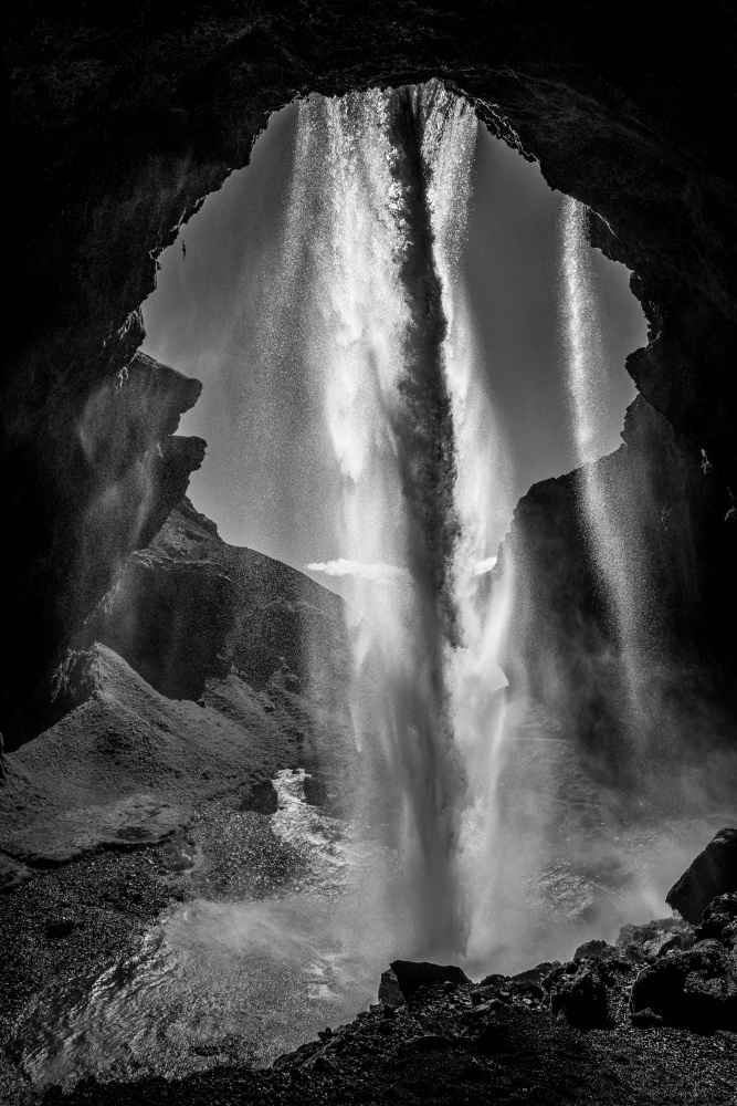 behind the waterfall von Dieter Reichelt