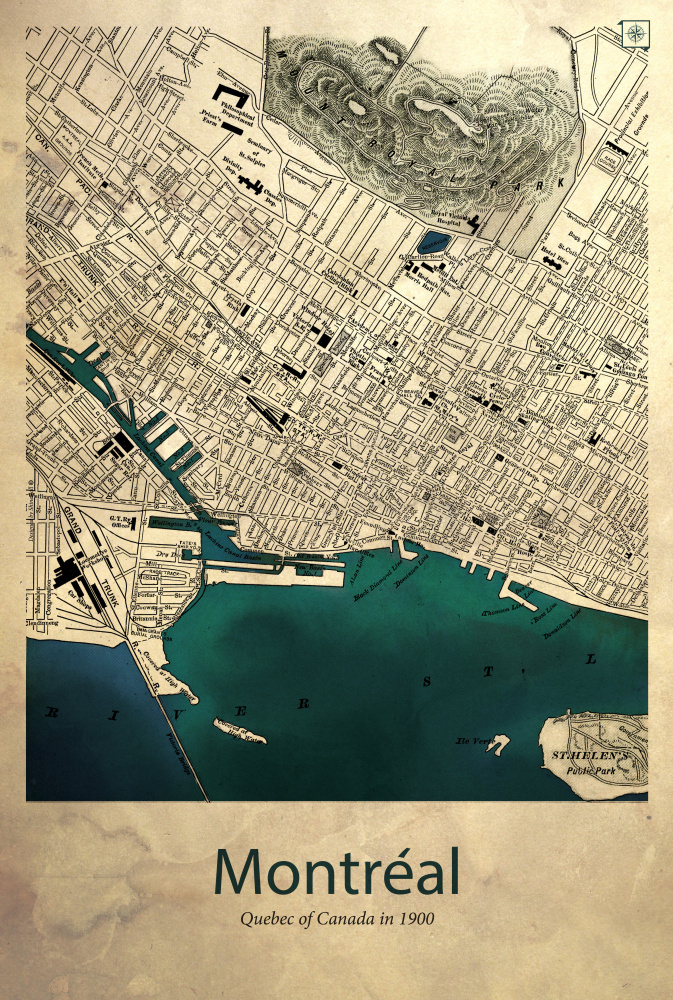 Montreal map von Dionisis Gemos