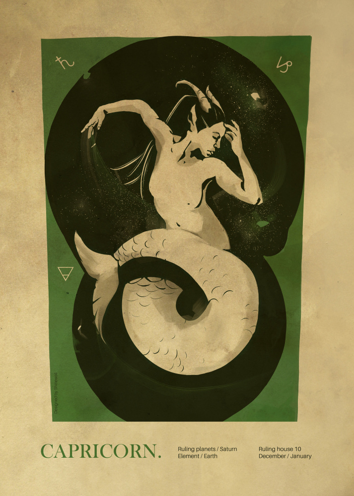 Capricorn print von Dionisis Gemos
