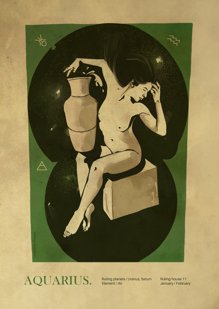 Aquarius print von Dionisis Gemos