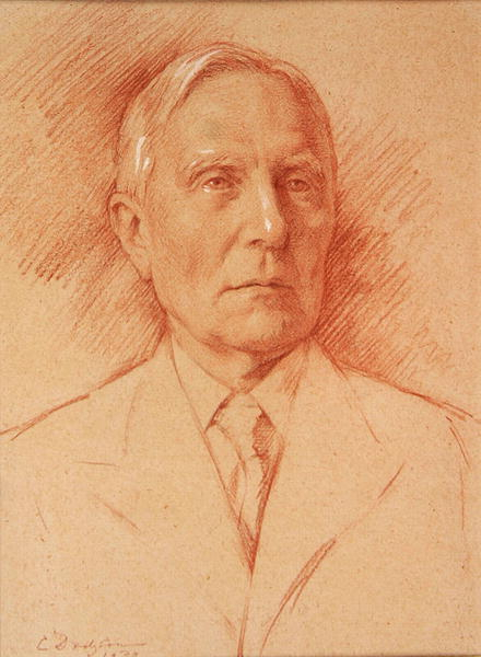 Portrait bust of H.A.L. Fisher von Dodgson Campbell
