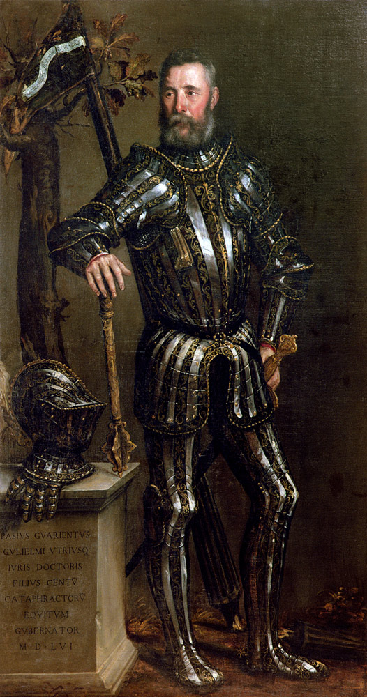 Portrait of Pase Guarienti (1500-c.63), Venetian knight and noble von Domenico Brusasorci