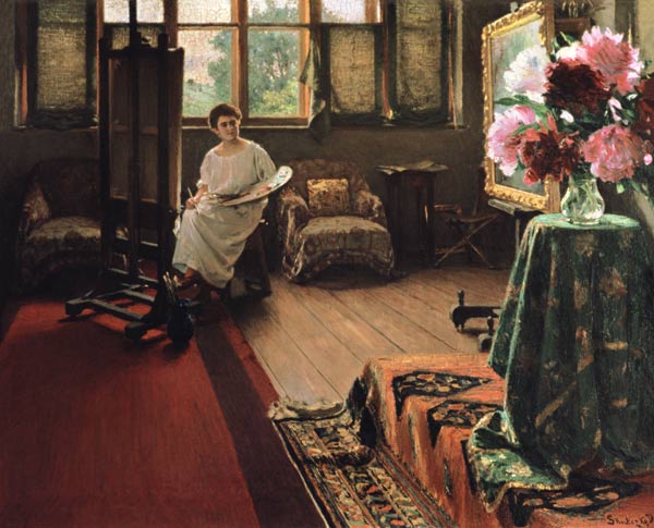 Die Blumenmalerin von Dominik Skutecky