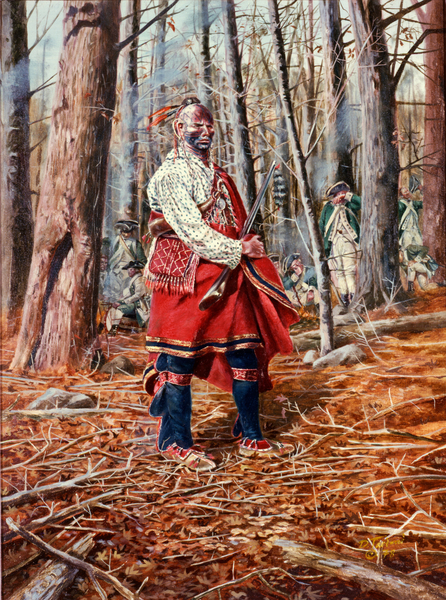 Iroquois Warrior, c.1750-84 von Don Troiani
