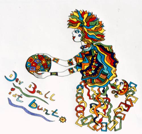 Der Ball ist bunt von Markus Dorfner