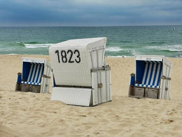 Strandkörbe an der Nordsee auf Sylt 5 von Doris Beckmann
