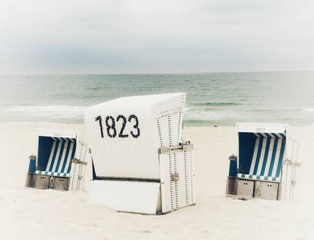 Strandkörbe an der Nordsee auf Sylt 1