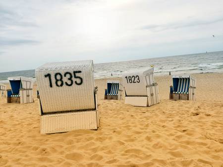 Strandkörbe an der Nordsee auf Sylt 3