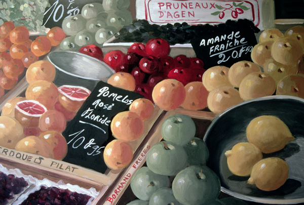 Pomelos II (acrylic on panel)  von Dory  Coffee