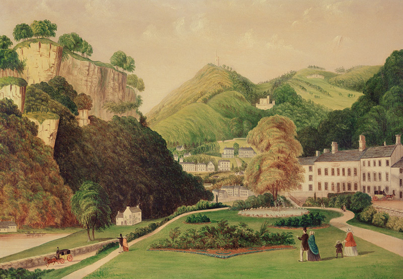 Matlock Bath from the grounds of the Bath Hotel von E. Wray