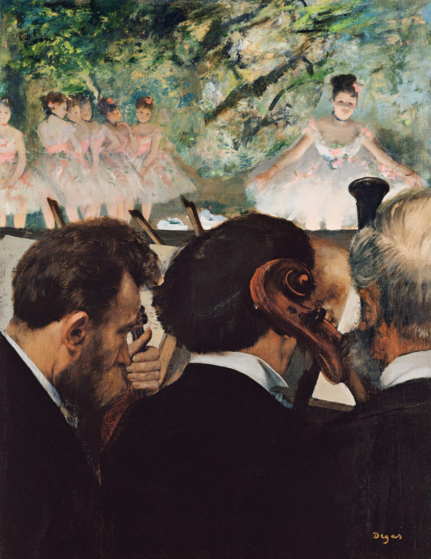 Die Orchestermusiker von Edgar Degas
