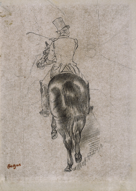 Huntsman on a Horse von Edgar Degas